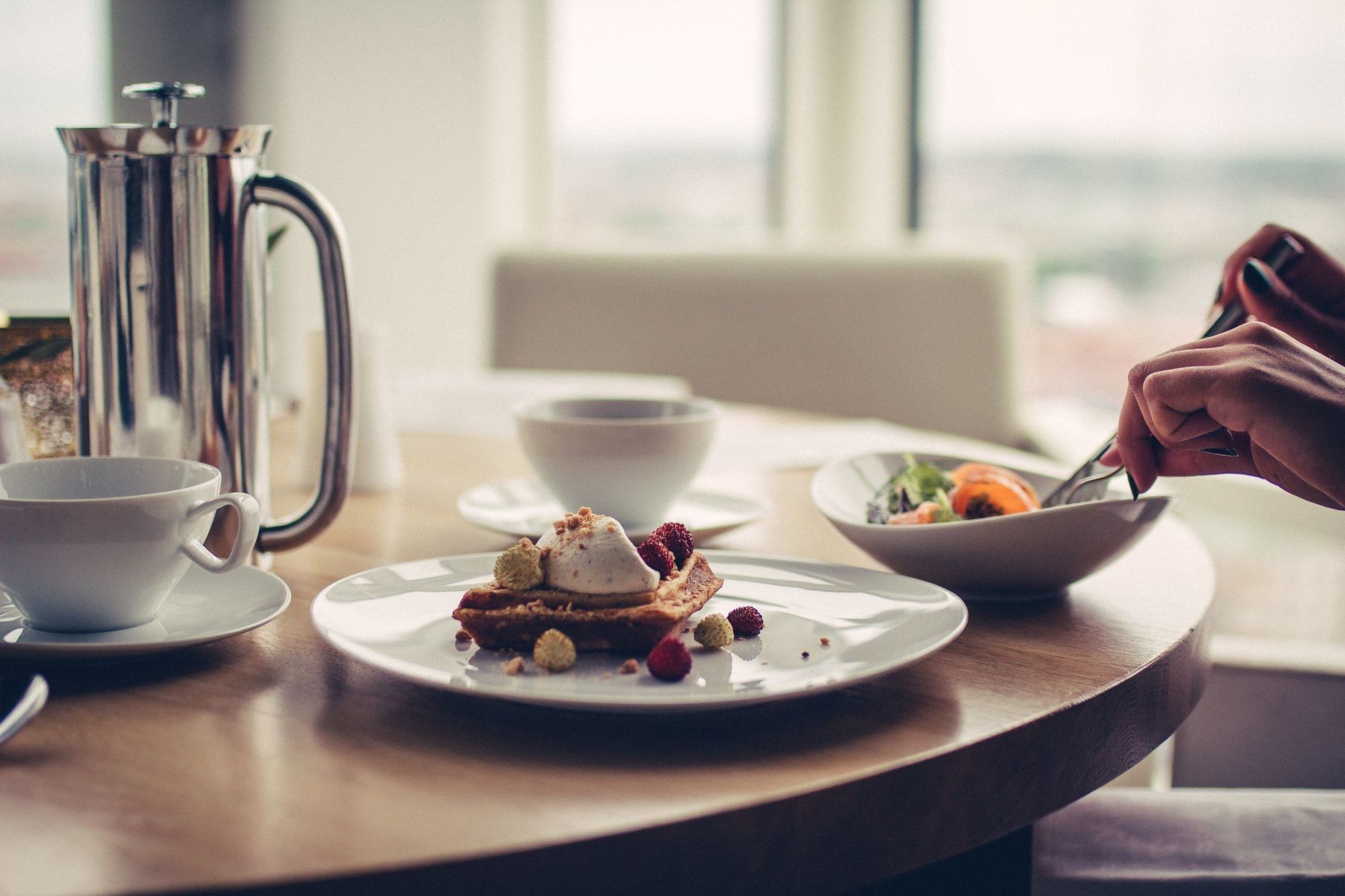 ホテル アッパー ハウス ヨーテボリ レストラン 写真 A breakfast at the hotel